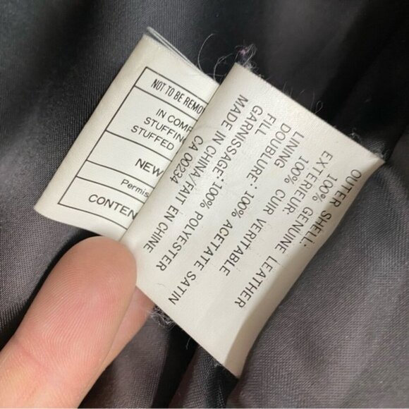 Vintage Northern Spirit Oversized Green Leather Bomber Style Jacket Coat L - Picture 4 of 16